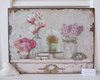Blech-Bild Schild MAGNOLIE Blumen Rosen Flieder Frühling Ostern Landhaus Shabby Chic Vintage antik