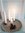 Kerzenteller WEISS / ZINK-GRAU Kerzenhalter Adventskranz Weihnachten Shabby Vintage